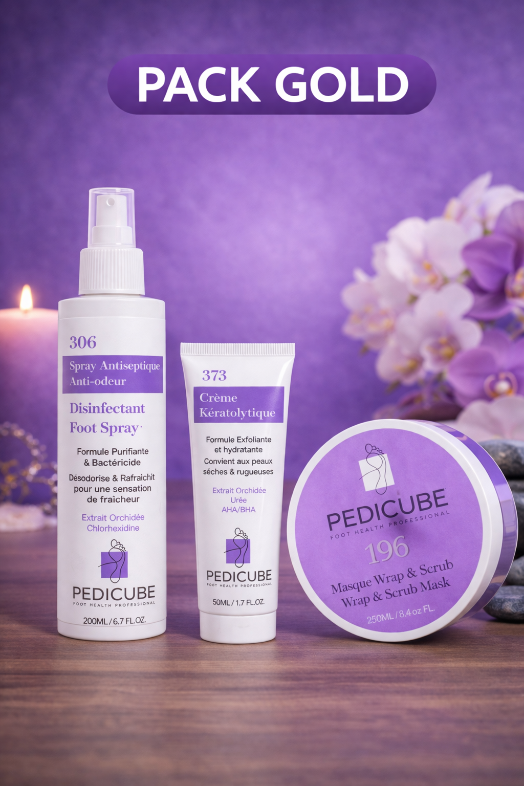 Packs Pedicube – Soin des Pieds à Domicile (3 Niveaux)